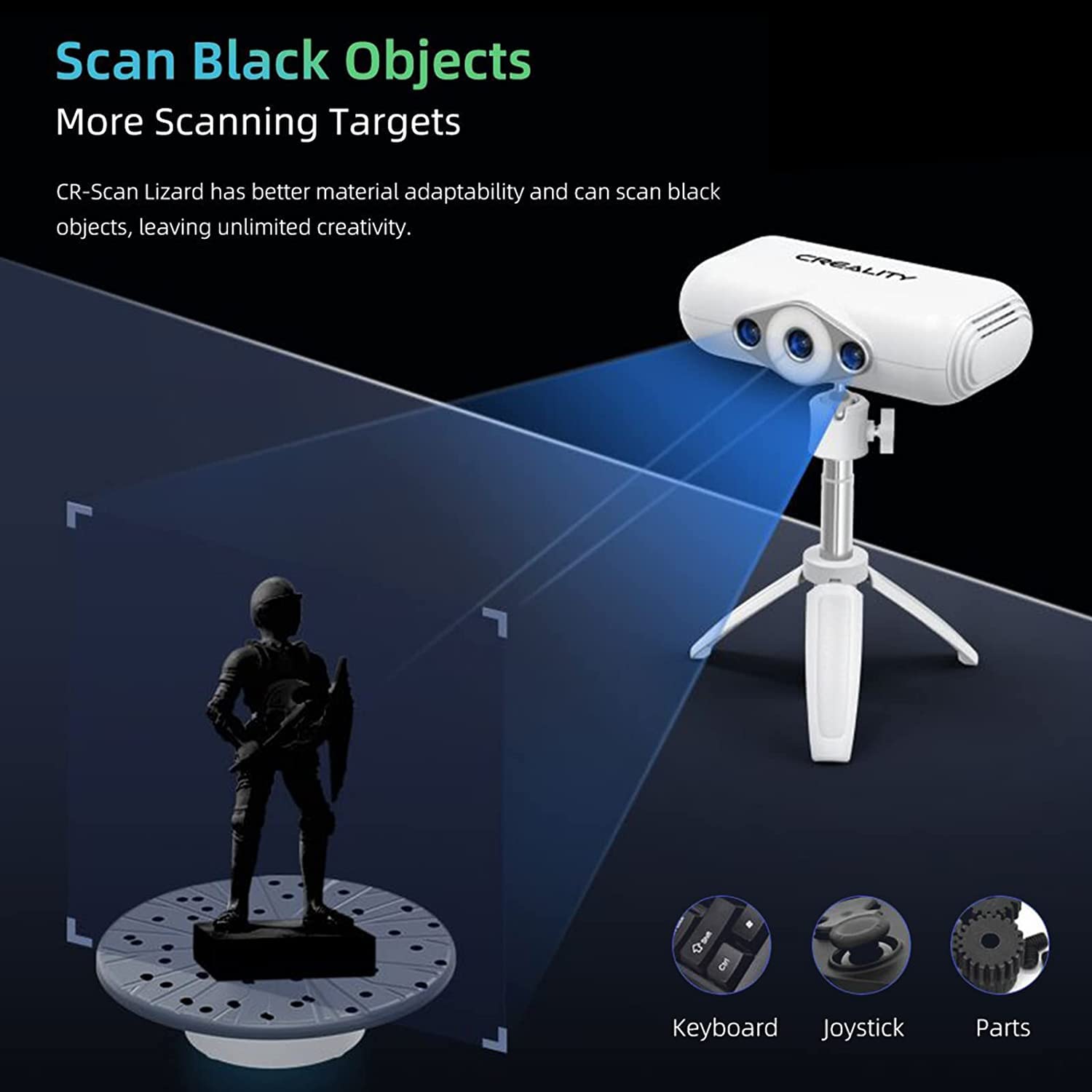 Creality CR-Scan Lizard 3D Scanner, No-Marker Scan for 3D Printer